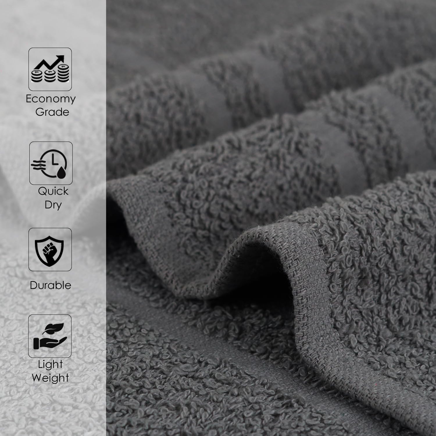 100% Cotton Hand Towels, 16 x 27 Inches