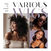 Vista 6 de Dreamlover - Banda de agarre para pelucas, diadema para mantener las pelucas en su lugar, color negro, 2 piezas