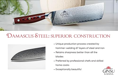 Miniatura 4 de CUCHILLO JAPONÉS DE 7"  ACERO DAMASCO  CUCHILLO JAPONÉS COLECCIÓN HERITAGE  MEJOR CUCHILLO PARA TU COCINA