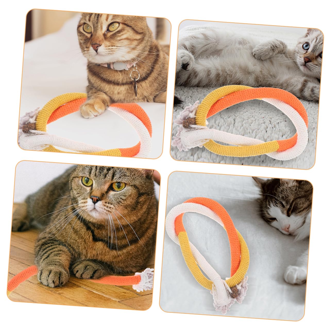 Yardwe 12 Pièces Corde À Mâcher pour Chat Jouets De Meulage De Voiture Jouet pour Chat Jouets De Meulage De Dents De Chat Corde De e De Dents De pour Animaux De