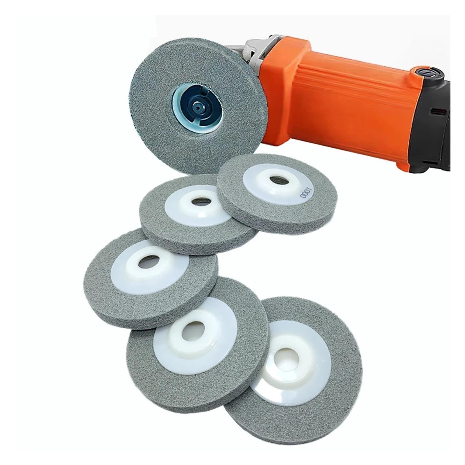 Polierscheibe Set 10 Stück 4 Zoll 100 mm Nylonfaser-Polierscheibe