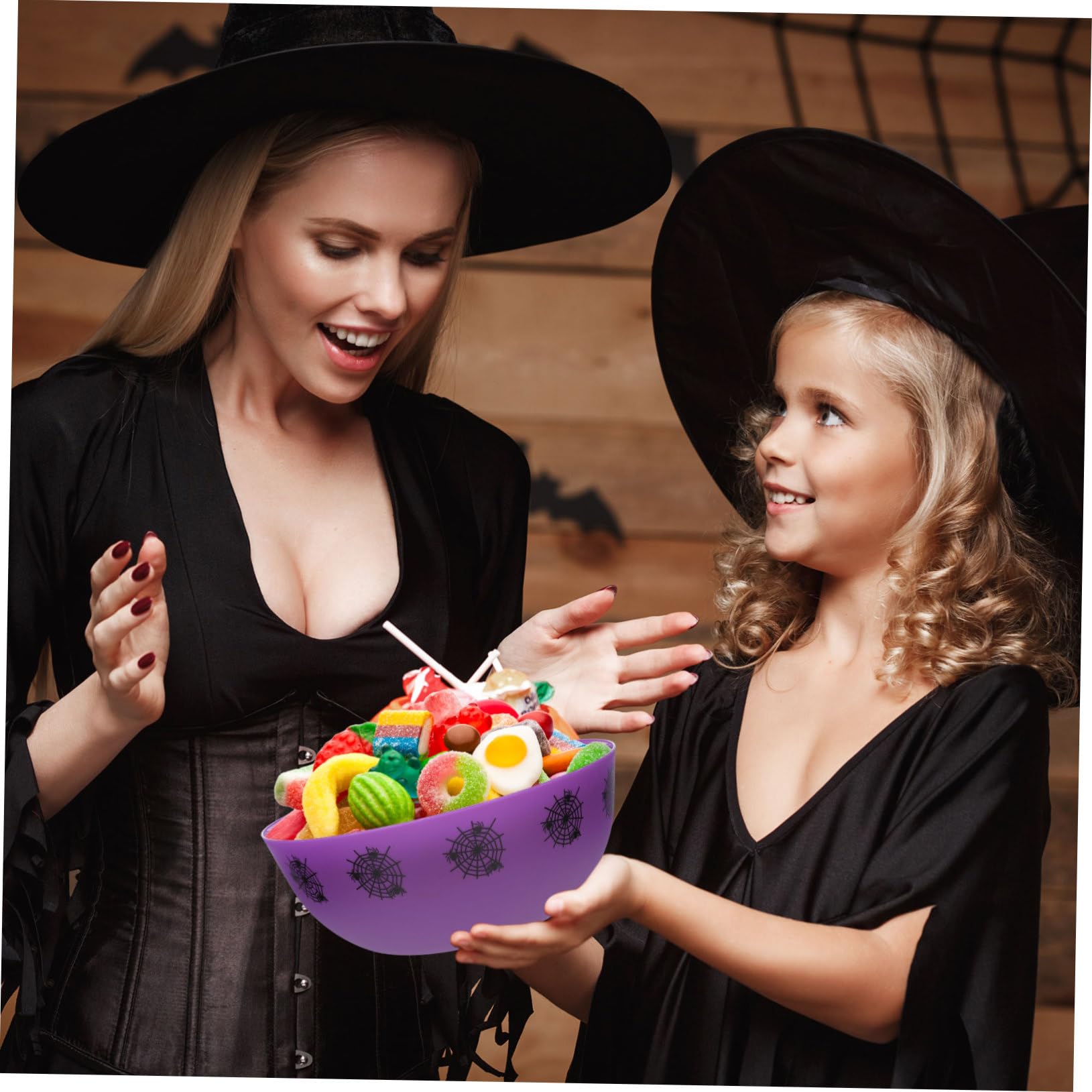 Lot De 3 Bols De Service Pour Halloween Saladier Bol À Fruits Bol À Bonbons Fournitures De Cuisine Robustes Et Faciles À Nettoyer