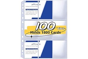9 Pocket Card Sleeves ┃ Holds 1800 Cards ┃ Trading Card Binder Sleeves