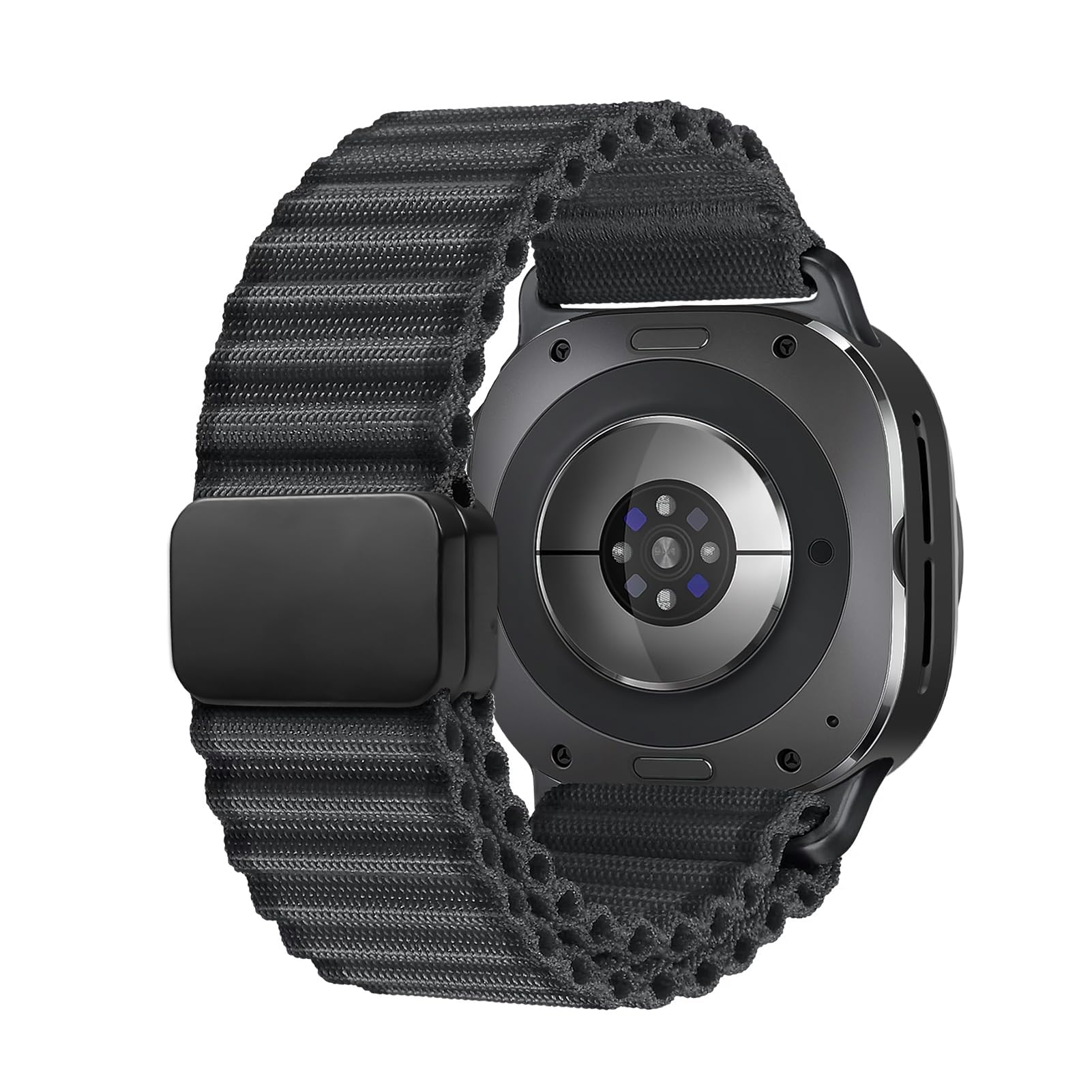 Magnet Trail Armband für Samsung Galaxy Watch Ultra/2 Armband 47mm Herren/Damen,Leicht Weich Nylon Stoff Sport Band für Samsung Watch Ultra/2 47 mm Sportarmband Ersatzarmband Elektronik & Foto