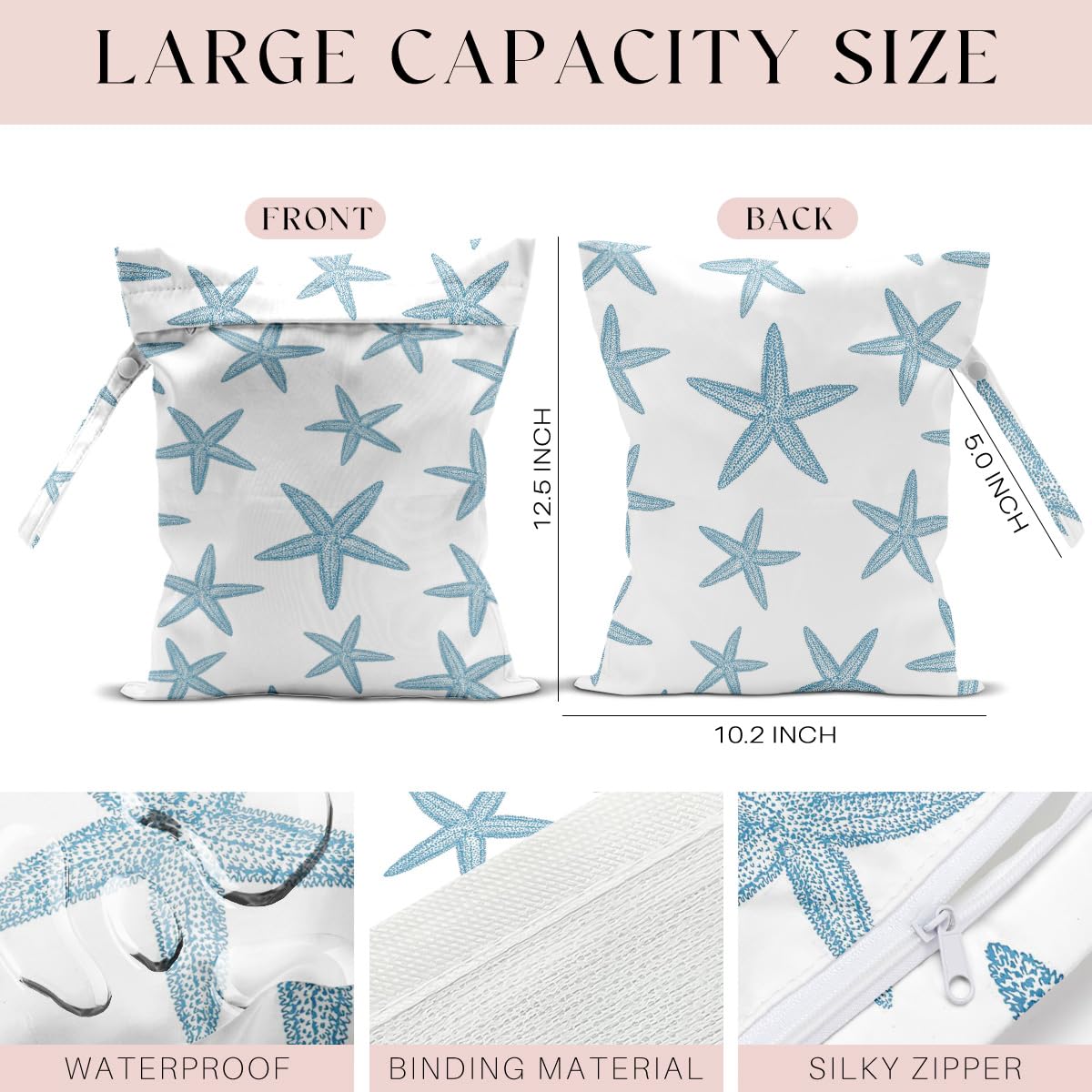 3 bolsas húmedas, bolsas húmedas y secas, bolsa impermeable, bolsa pequeña para lavandería, bolsa húmeda para piscina, playa, traje de baño, bolsa de maquillaje, pañales, artículos esenciales