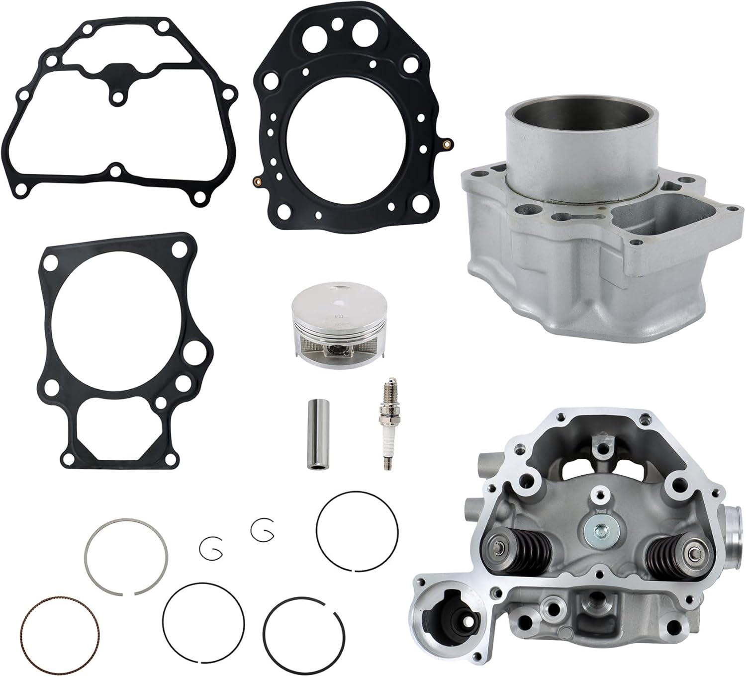 WFLNHB Cylinder Head and Sleeve Cylinder Replacement for Honda Foreman 500 TRX520 Rancher 420 SXS500M 12200-HP7-A01 2006-2024