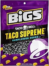 BIGS Sunflower Seeds, Taco Bell Taco Supreme Flavor, 5.35 oz. (Pack of 12)