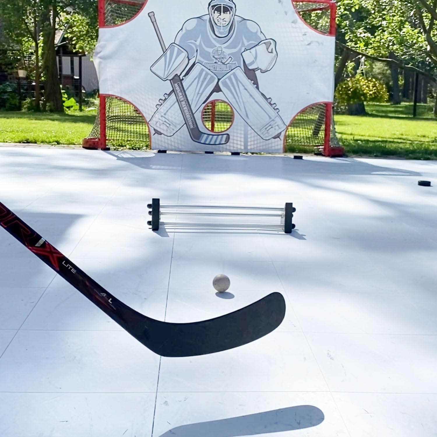 Hockey Revolution Essentials Kit – Palline svedesi in legno con dischi da hockey e disco in plastica resistente – Abilità di dribbling del pavimento, Deke e trapani per la manipolazione delle palle