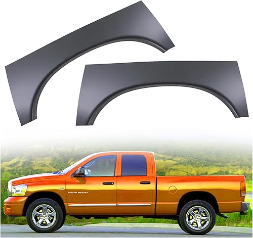 LOSTAR Par (2) Juego de reparación de arco de rueda trasera superior para Dodge Ram 1500 2002-2008, Dodge Ram 2500 3500 2003-2009