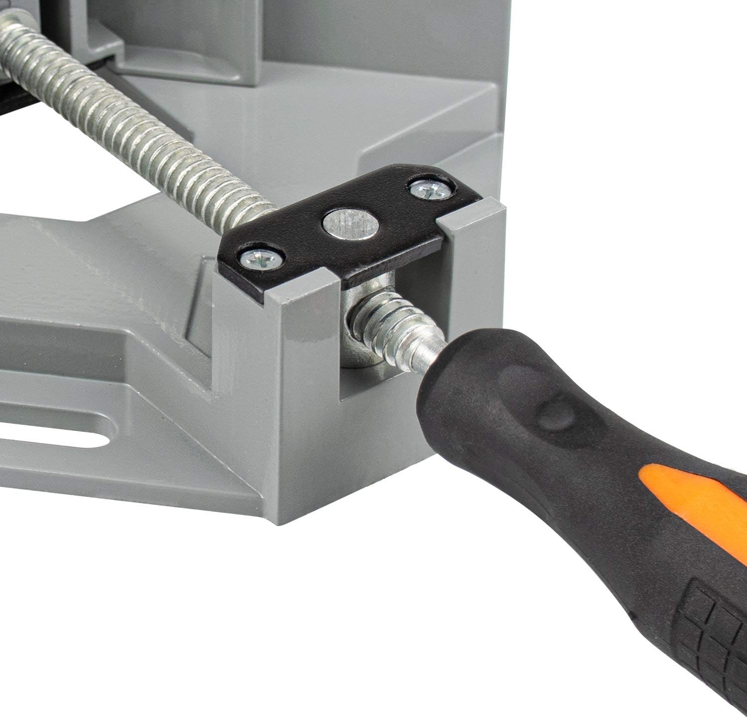 Crаzу Dеаlѕ Fasmov Right Angle Clamp Corner Clamp Single Handle 90°Aluminum Alloy Corner Clamp for Carpenter, Welding, Engineering, Photo Framing with Adjustable Swing Jaw