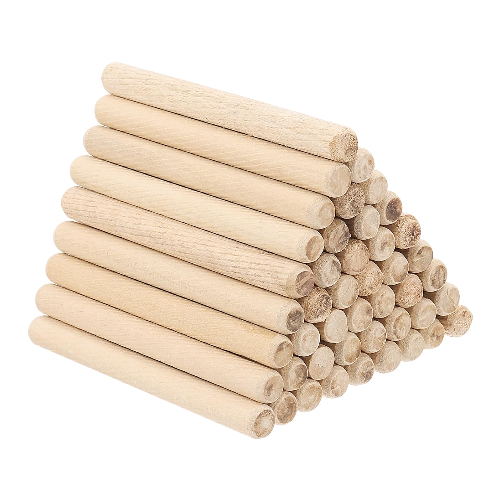 PATIKIL 3/8" x 4"(10 x 100mm) Wood Dowel Pins