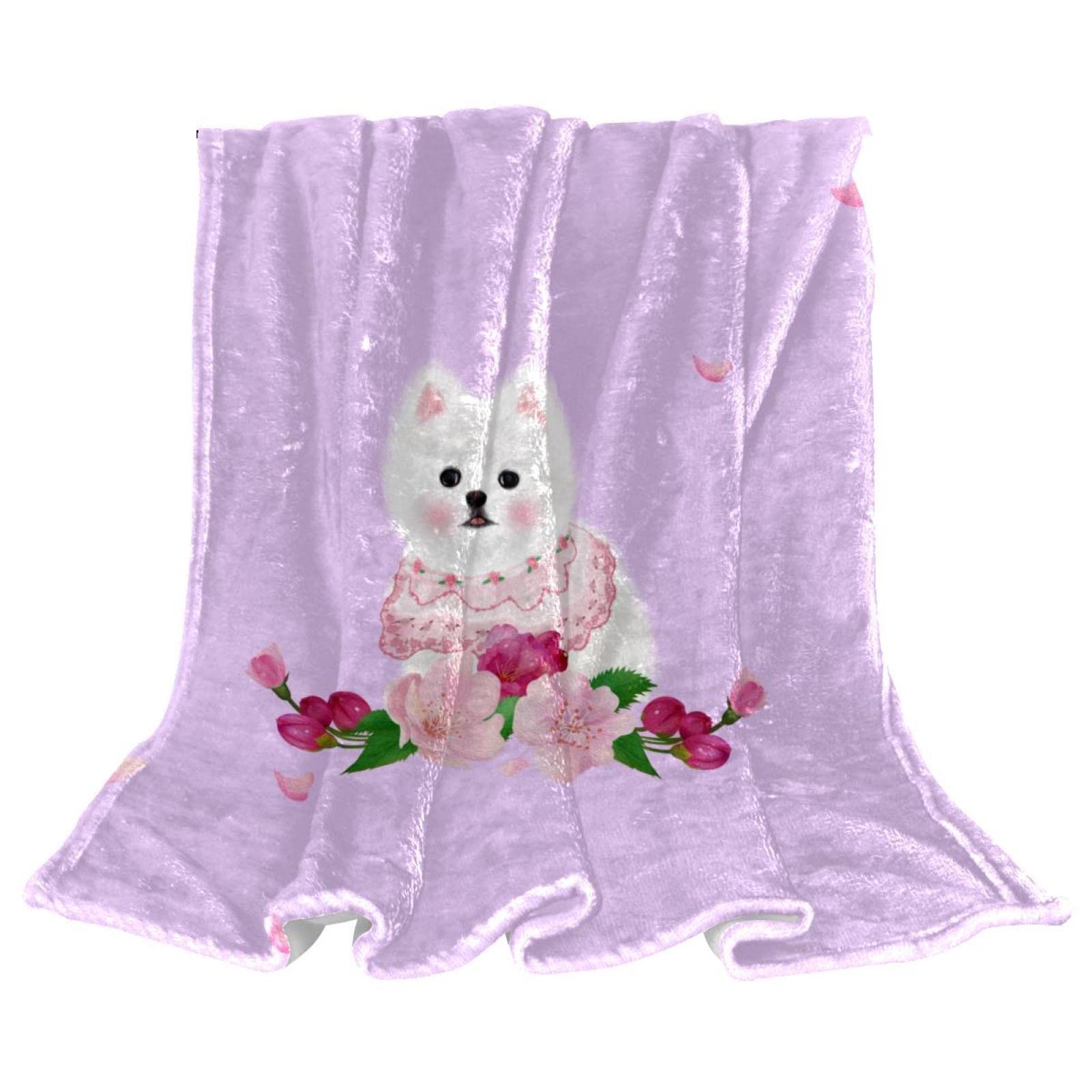 Couverture en microfibre ultra douce, grand confort thermique motif animalier