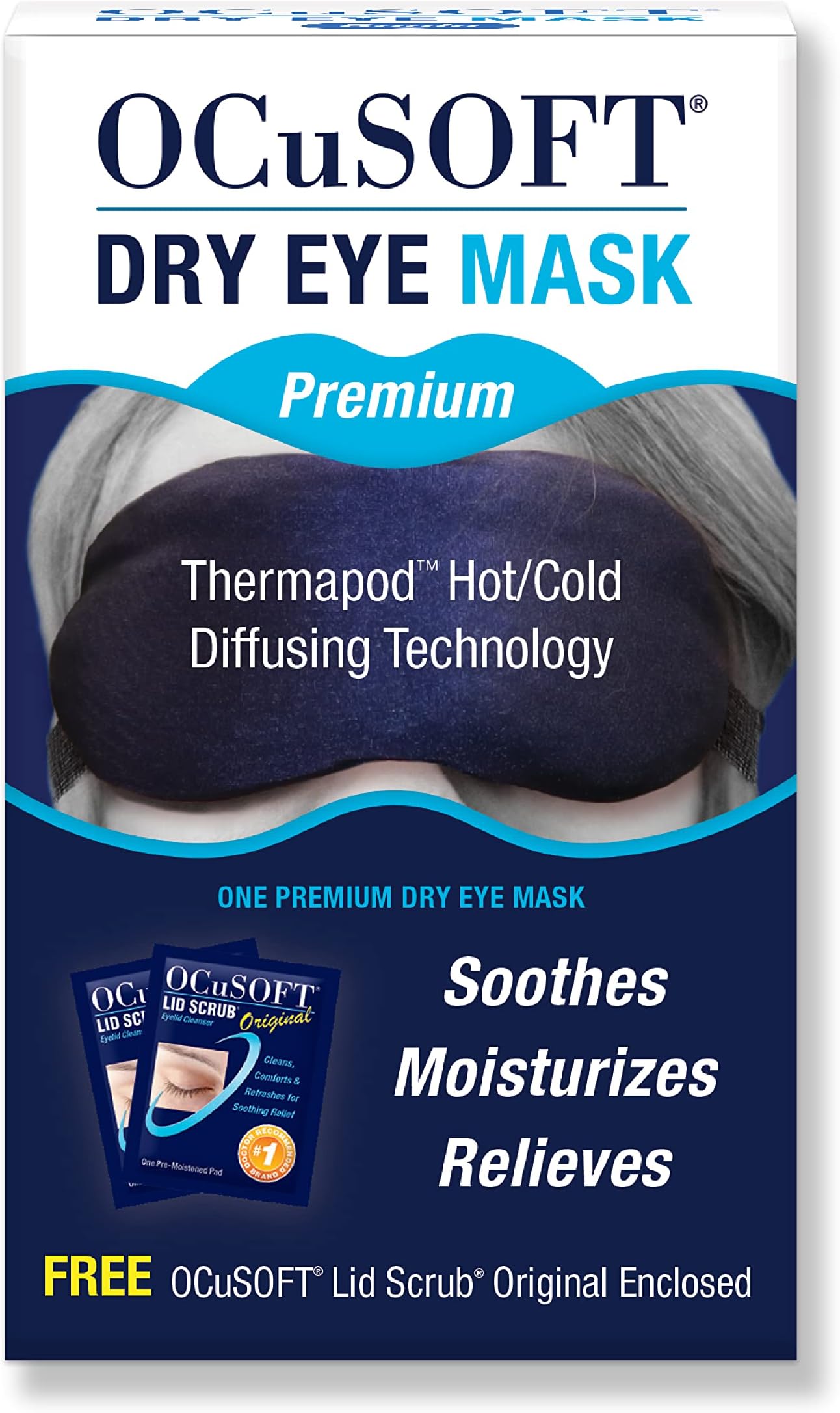 Eye Eco Tranquileyes Travel and Sleep Kit Dark Eye Mask for Dry, Irritated Eyes