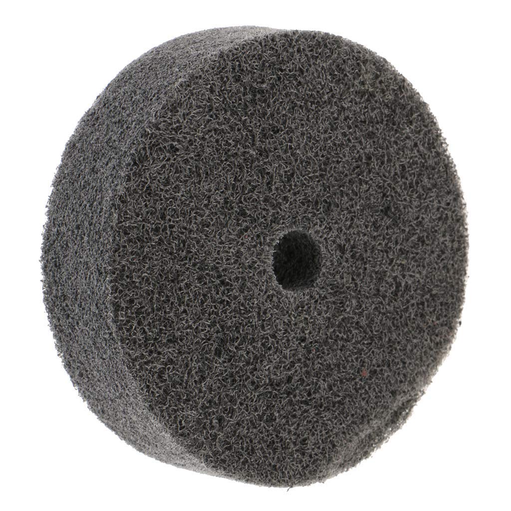 POFET - 5 ruote in fibra di nylon da 75 mm, per rimuovere sbavature, vernici, polvere per smerigliatrici da banco, 5 pezzi