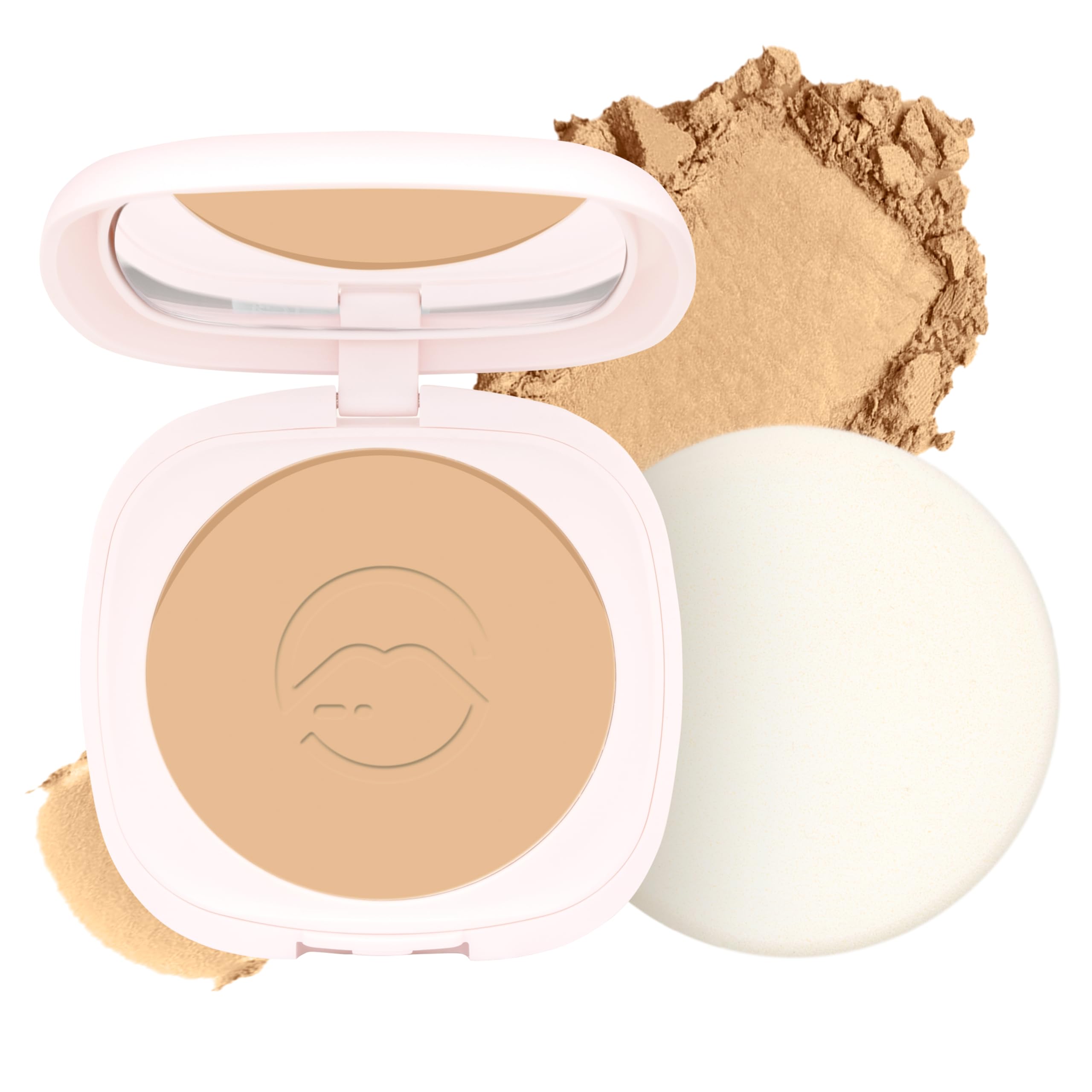 MARS Zero Oil Compact with an Applicator (10 gm) (08-ROASTED ALMOND) | Non-Comedogenic | Oil Control | Long-Lasting | Matte Finish | Light-Weight | Minimize Pores | Travel Friendly