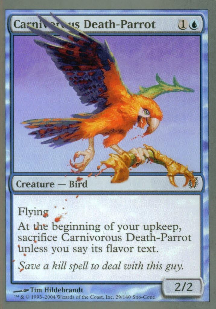 Magic The Gathering - Carnivorous Death-Parrot - Unhinged