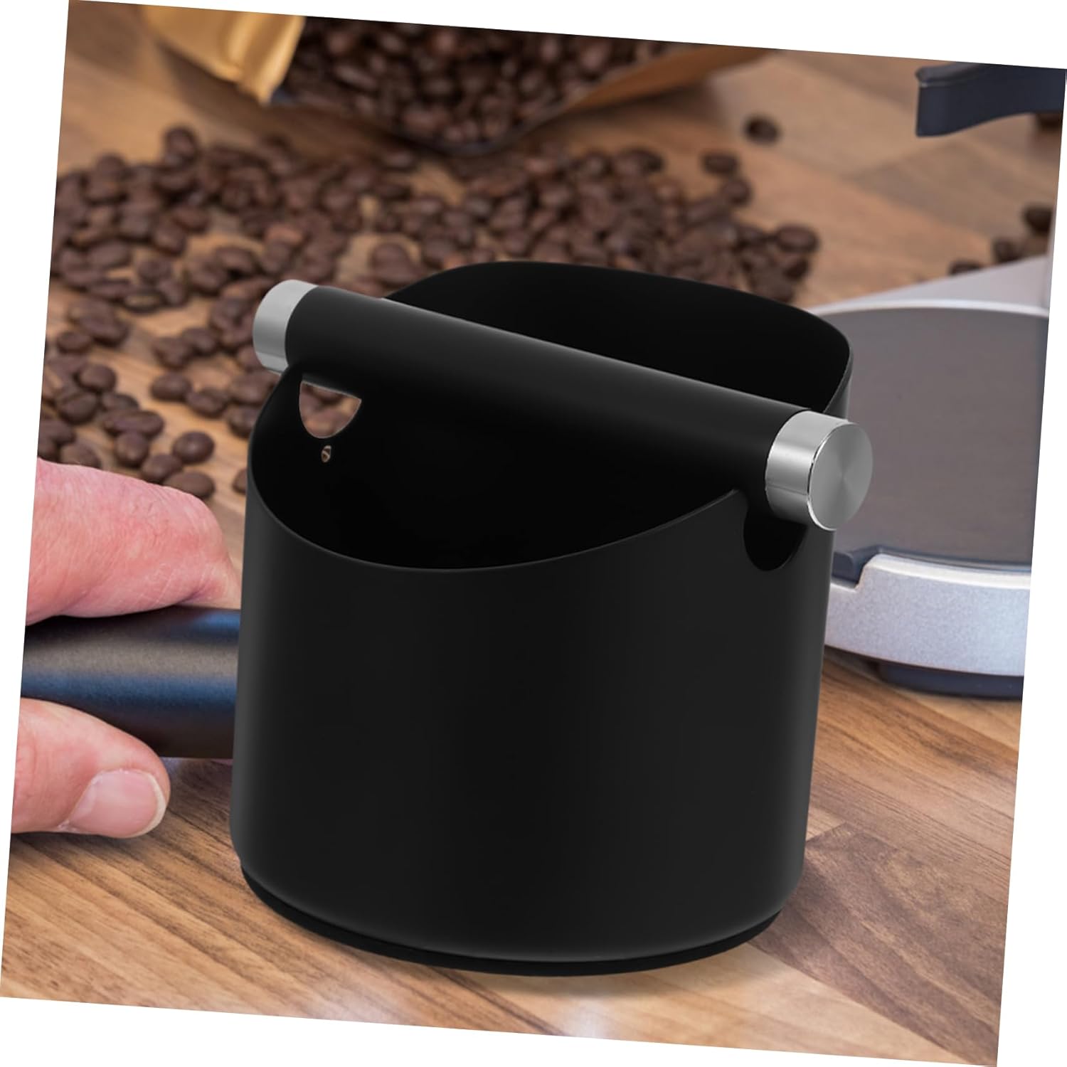Coffee Knock Bin Easy to Clean Espresso Grounds Container for Coffee Shops Restaurants and Home Use Modern Design Ample Storage Space