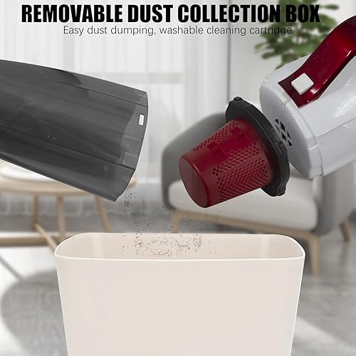 Miniatura 7 de Aspiradora inalámbrica de mano de 8500 Pa, potente aspiradora de palo, escobas eléctricas portátiles, aspiradora inalámbrica ligera para pisos de