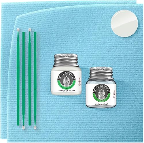 Vista 15 de ERA Paints LY9C - Ibis White para AUDI Exact Match Automotive Touch Up Paint Spray - Kit básico