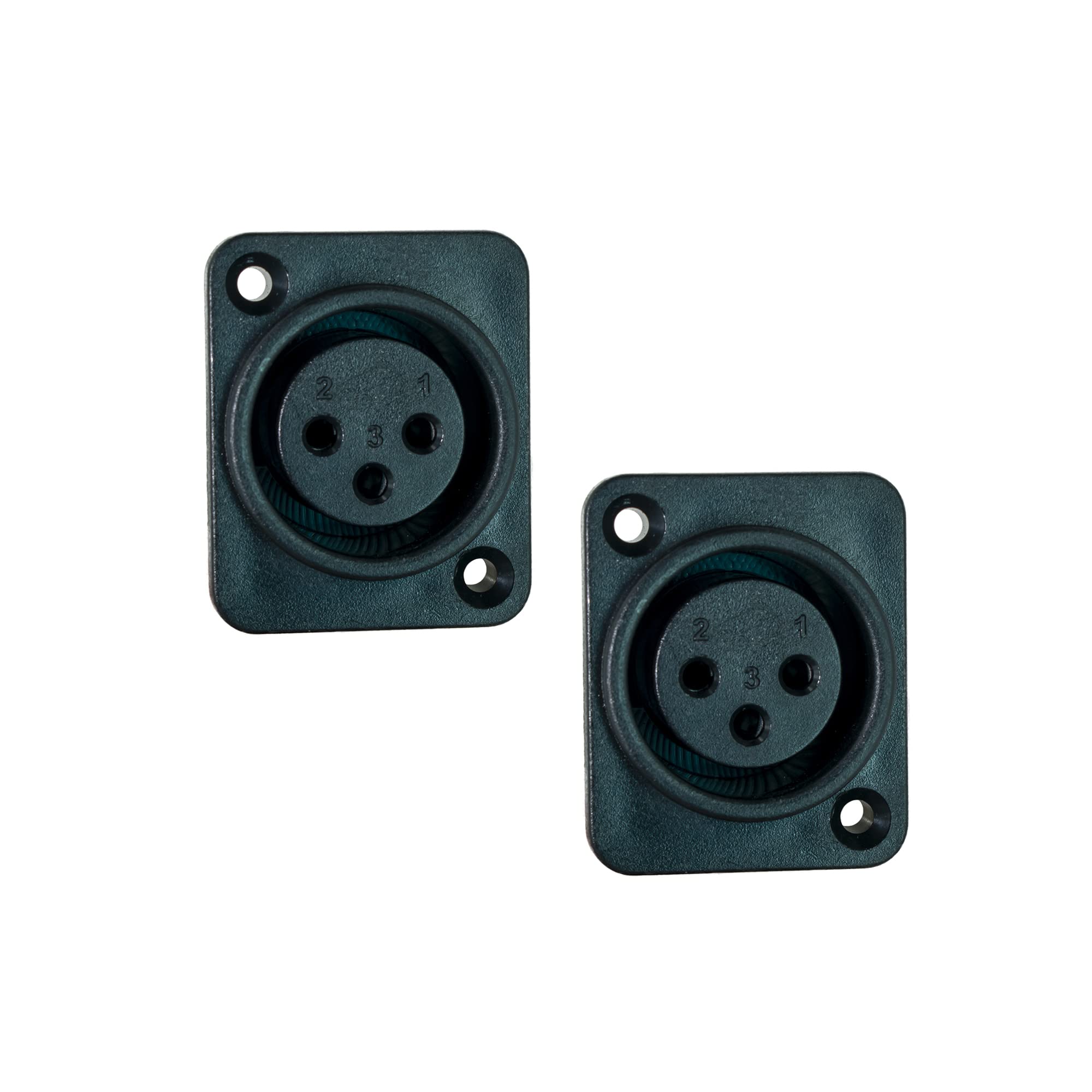 Ovicart Mic Xlr 3Pin Female Chassis Panel Mount Socket Black Audio Cable Plug Socket Charging Adapter-picture-23