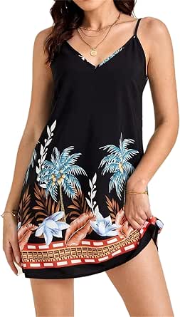 Vestido Mini De Verano Para Mujer - Sin Mangas, Estilo Bandeau, En Viscosa Y Estampado Vibrante