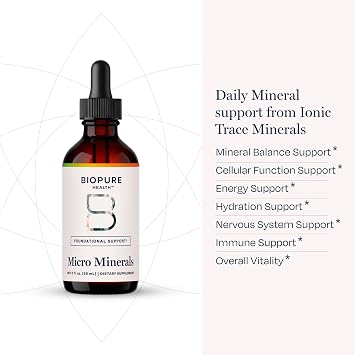 Biopure Health Micro Minerals | Mineral Balance | 59 Servings