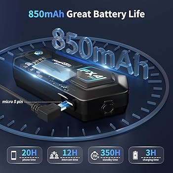 FX4 PRO インカム　バイク Amazon.com: Fodsports Motorcycle Bluetooth Intercom FX4 Pro