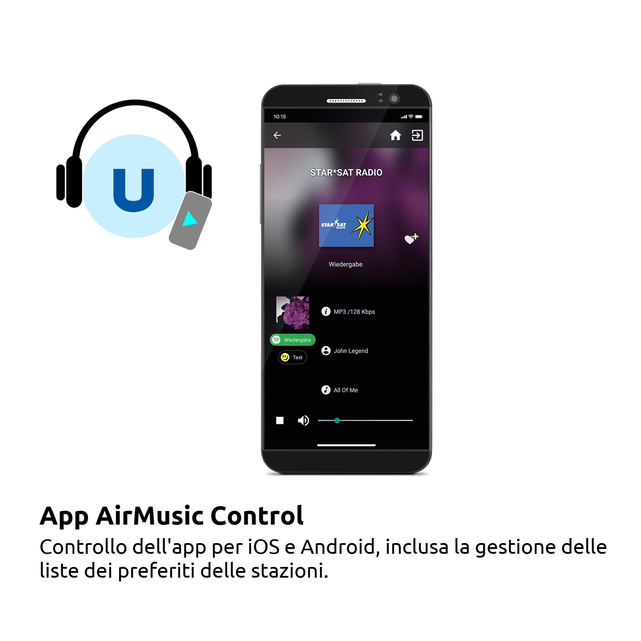 TechniSat STERNRADIO IR 2 - Radio Internet (WLAN, batteria sostituibile, display a colori, pulsanti di selezione diretta modificabili, stazioni radio per dormire, sveglia, timer, snooze, AUX, App)