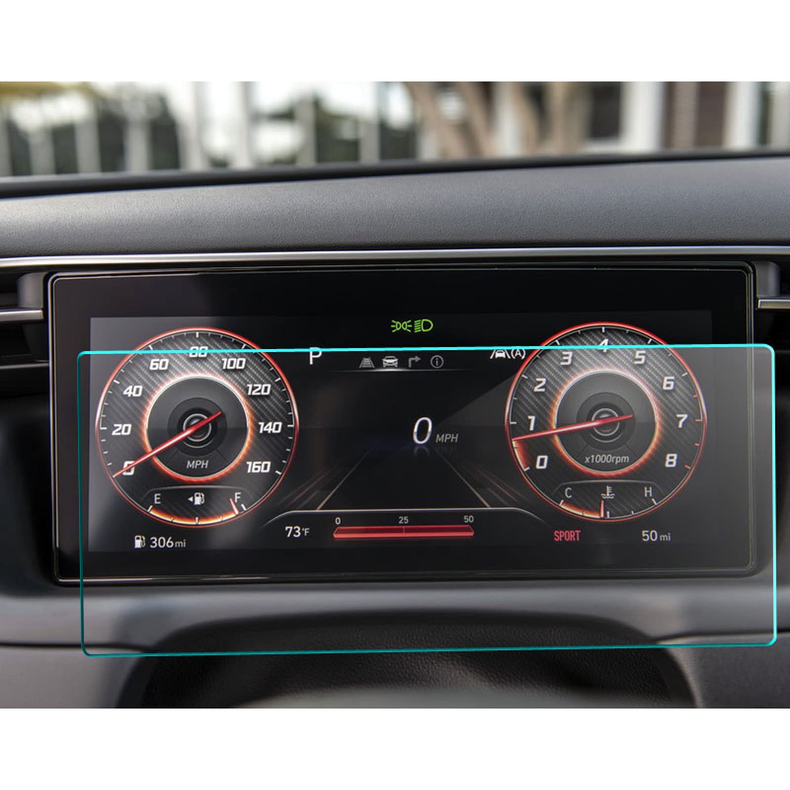 pour Tucson NX4 2021, Film Protecteur en Verre trempé Protecteur d' écran LCD Tableau de Bord écran Auto intérieur