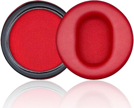 100 MM Replacement Ear Pads for AKG Headphone K52 K72 K92 K240 K241 K242 K271 K272 K340 K551 K553 M220 Non Wrinkled Earpads. Red