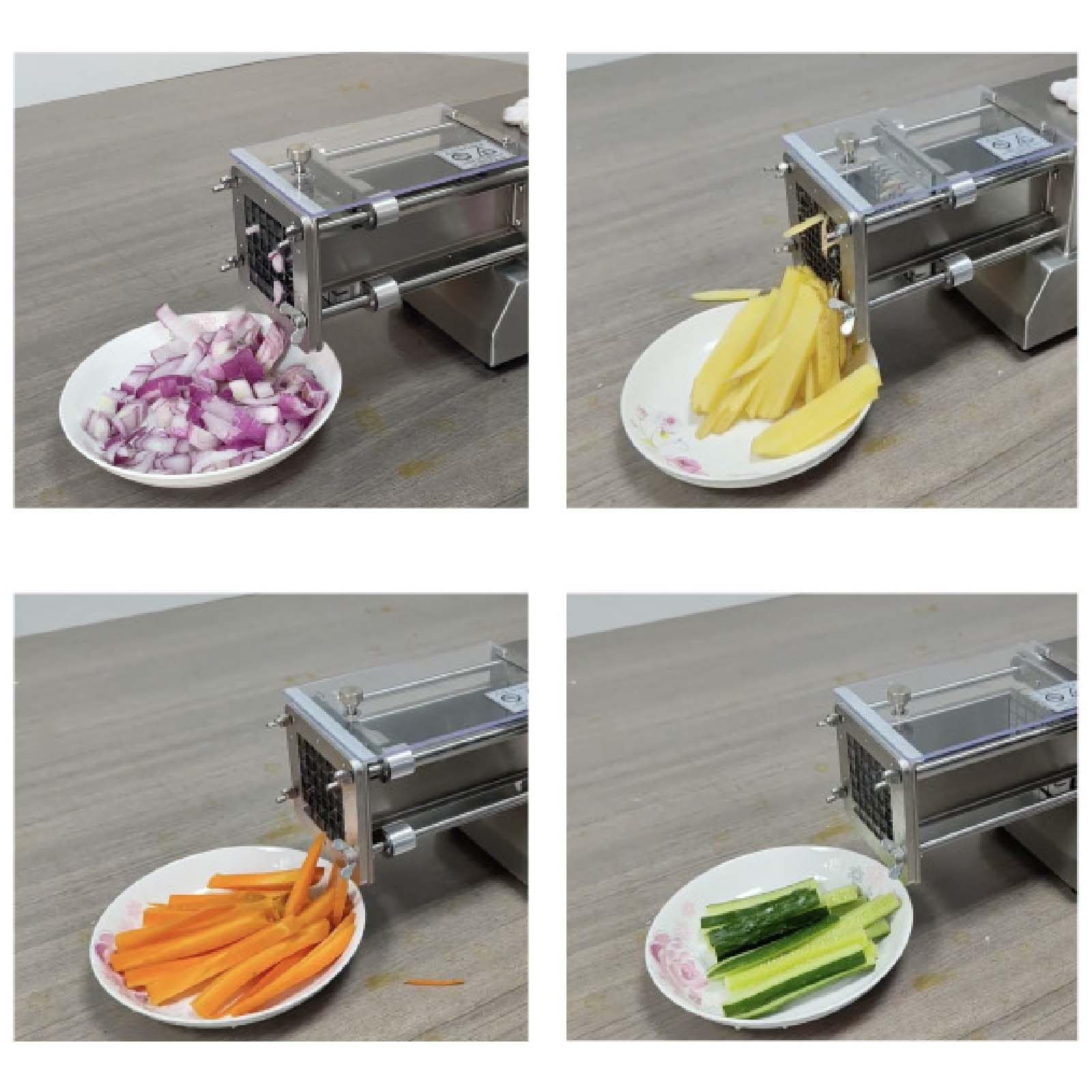 超ハイパワー✨電動ポテトカッター　高級ステンレス＆ブラックボディ　欧州クオリティ 超ハイパワー✨電動ポテトカッター 高級ステンレス＆ブラック