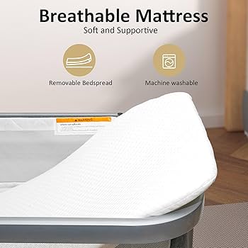 MーBABY@ページ Amazon.com: cutebeams 4-in-1 Baby Bassinet, Bedside Sleeper