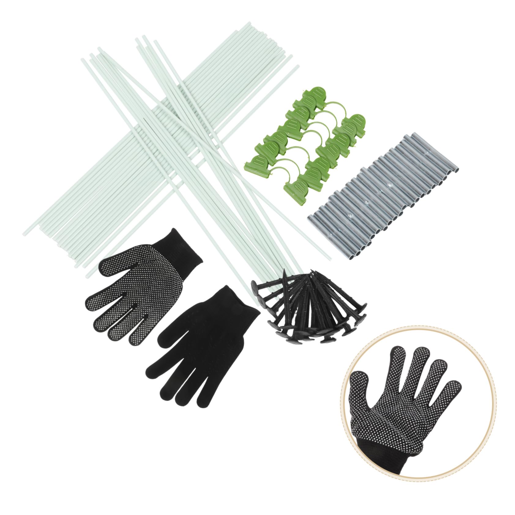 Didiseaon Set di Supporti Modulari per Serra e Tunnel Orto Agricolo | Colture in Serra, Aree Agricole e Spazi Verdi, Struttura Fibre, Plastica e Tessuto, Kit