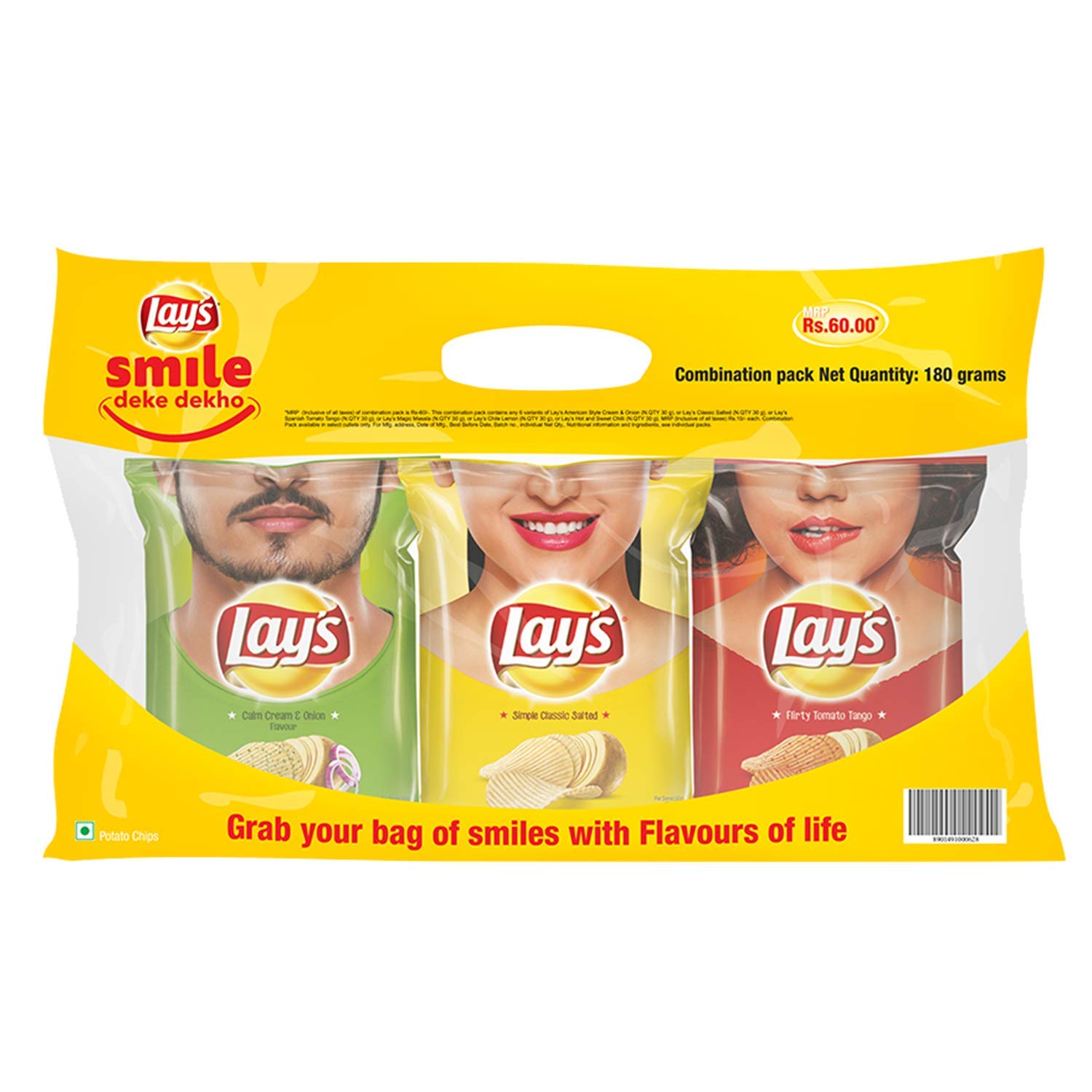 Lay's Potato Chips Family, 3 X 104 Gram