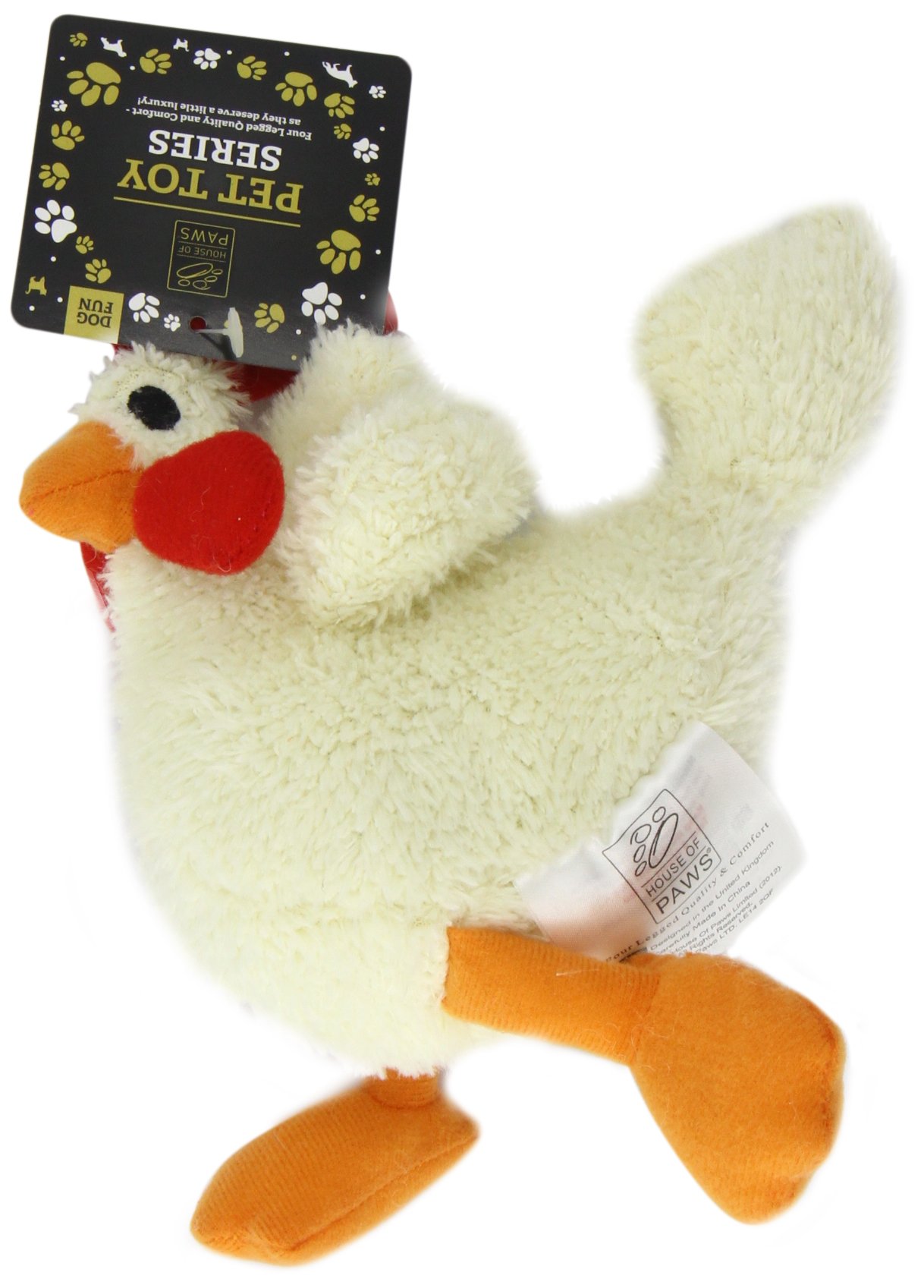 Peluche Charlie The Chicken House of Paws pour amuser votre chiot au salon