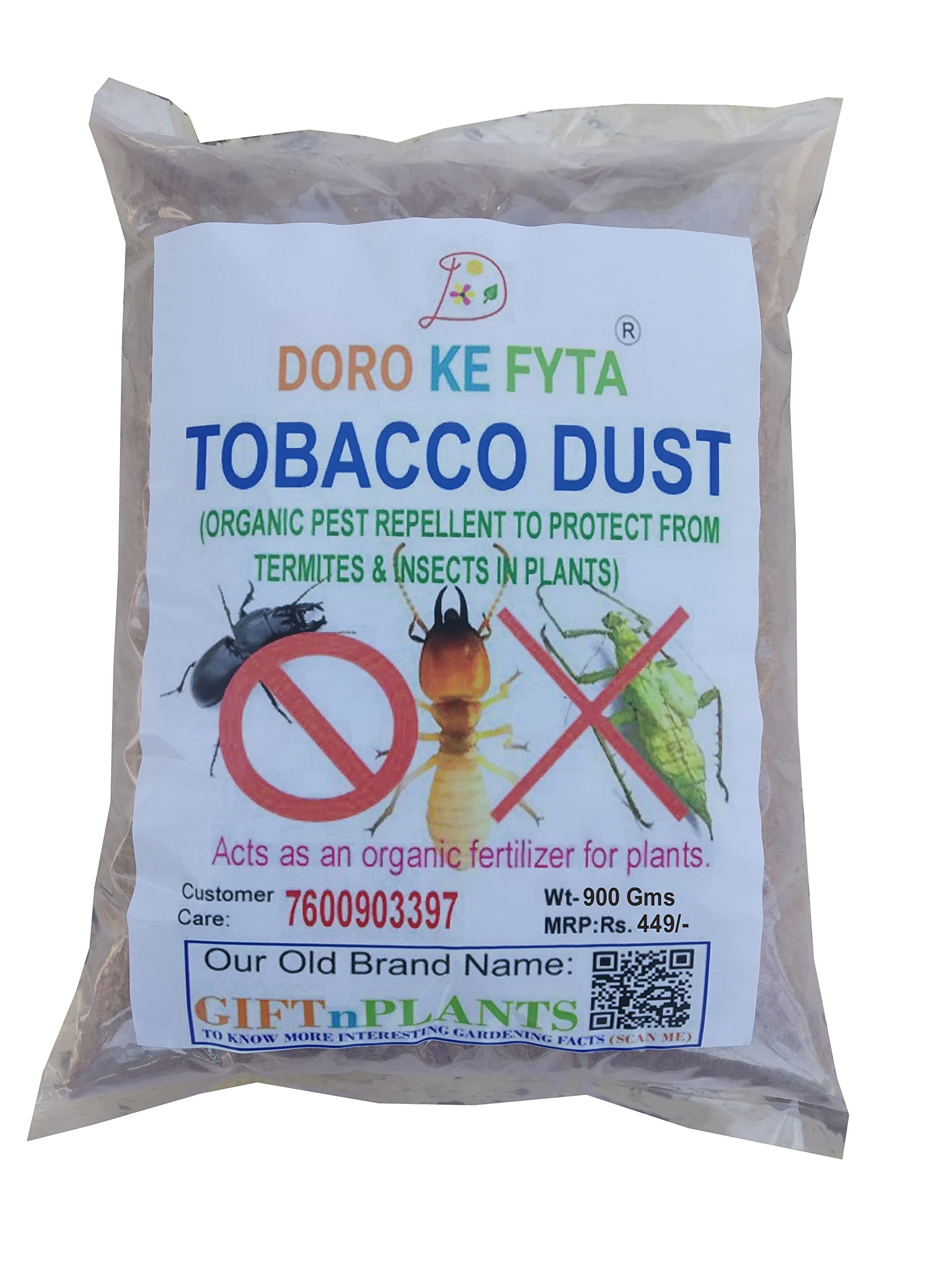 DORO KE FYTA Tobacco Dust Organic Fertilizer and Pest Repellent for Garden  Plants (Wt-900 GMS) : Amazon.in: Garden & Outdoors
