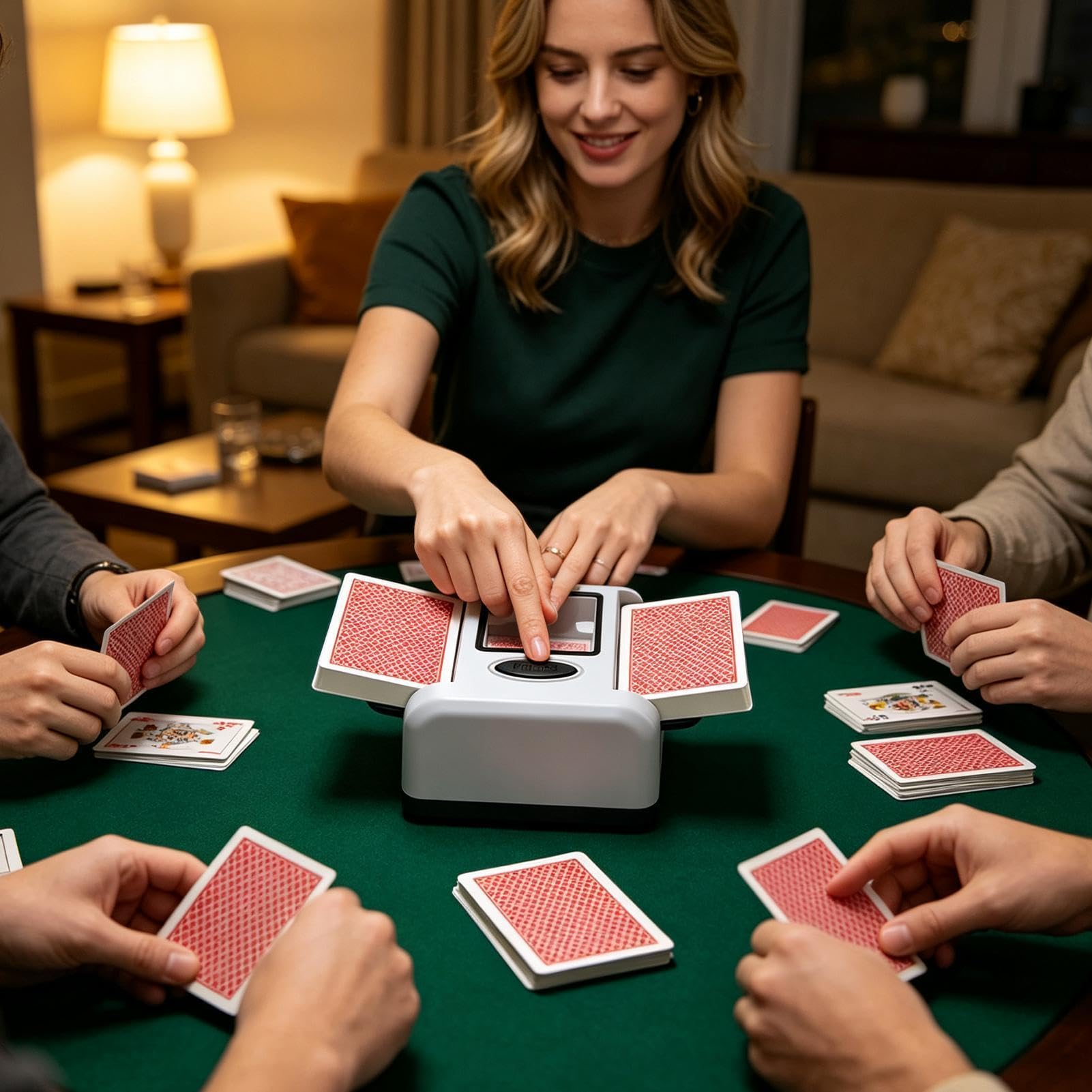 Macchina Per Mescolare Le Carte Automatica Veloce 2 Giochi Automatici