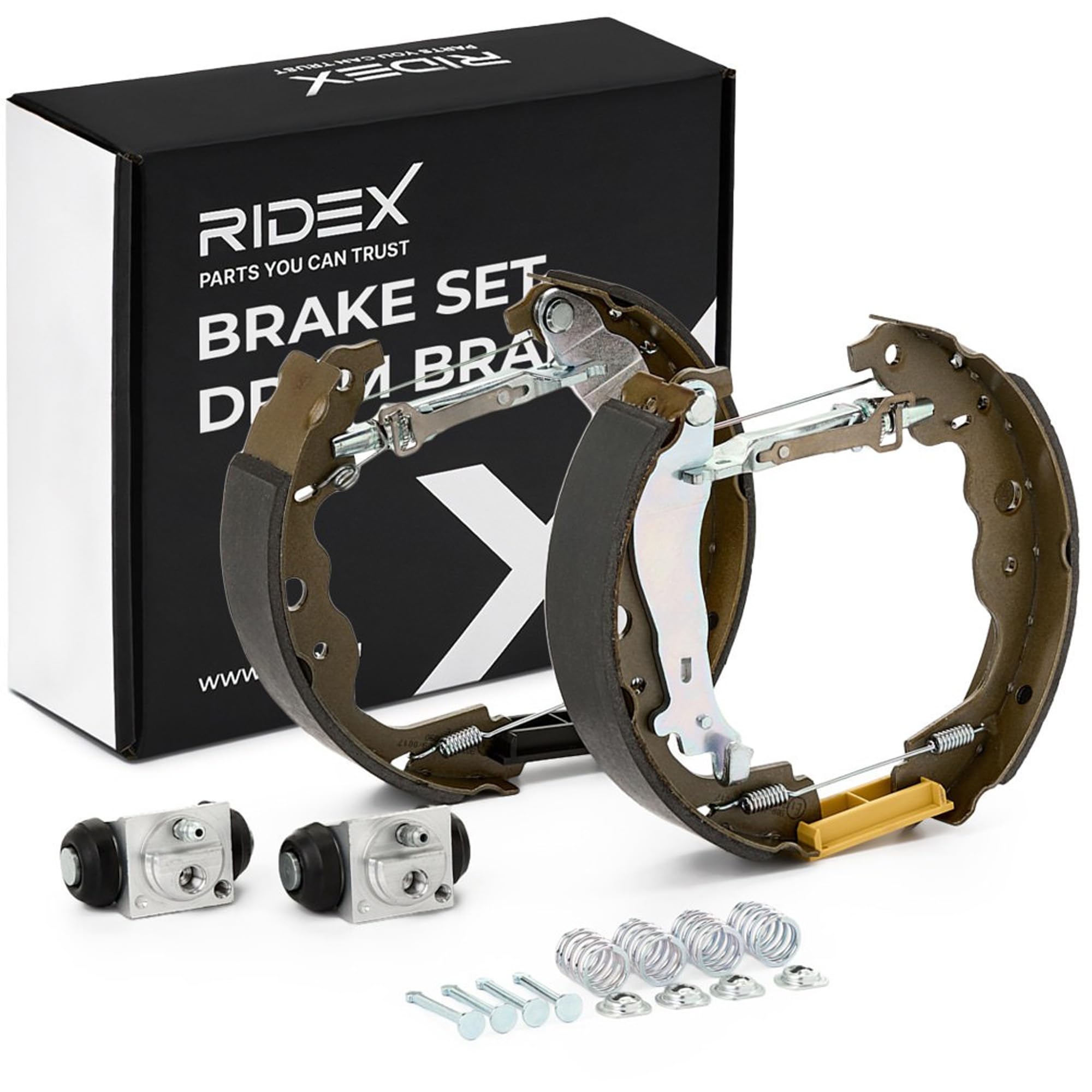 RIDEX 3859B0229 Kit de freins à tambour Arrière avec accessoires avec cylindre de roue Compatible avec RENAULT Kangoo 2 Express FW, FW0/1