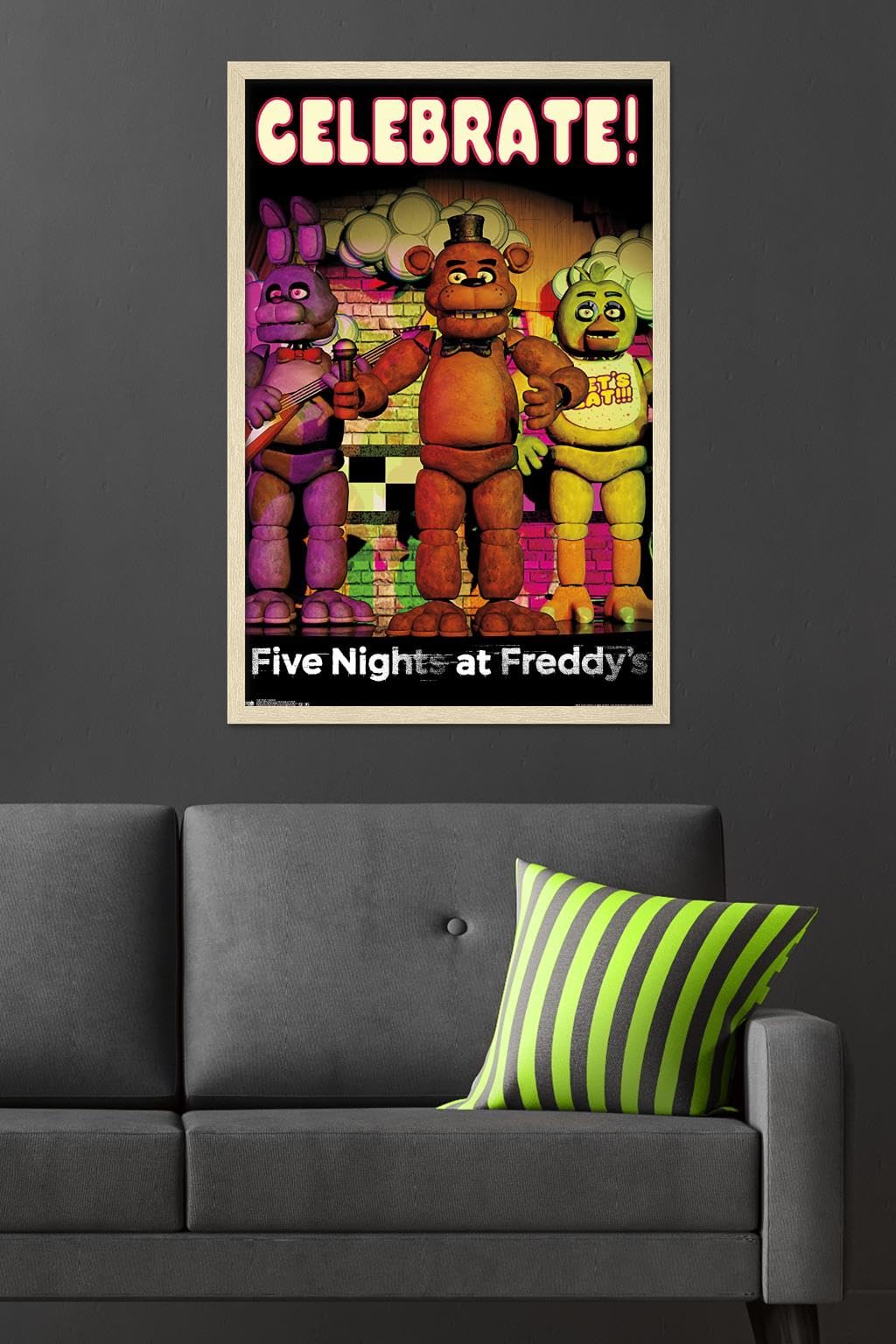 Amazon.com: Five Nights at Freddy's - Celebrate Wall Poster, 34L