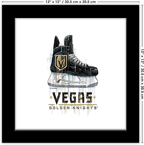 Miniatura 6 de Trends International Gallery Pops NHL Vegas Golden Knights - Póster de pared de patín de goteo, 12.00 x 12.00 pulgadas, versión de marco negro