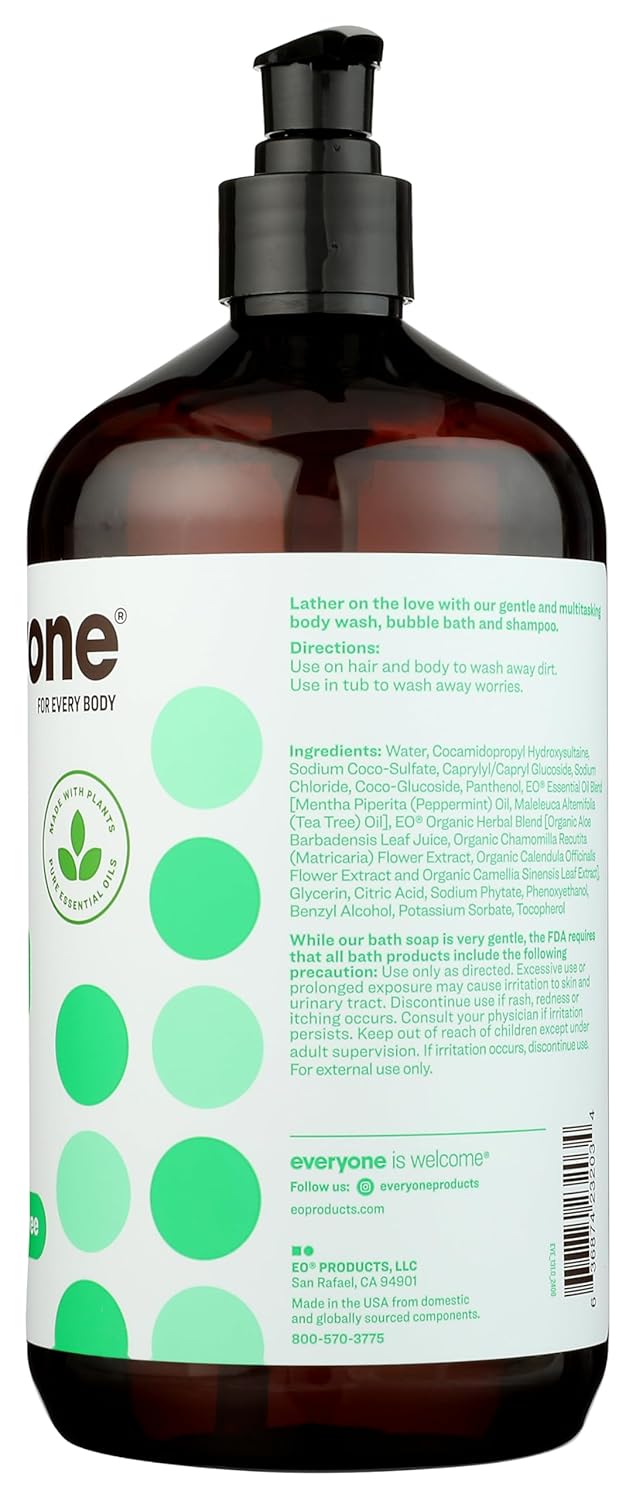 Everyone 3-in-1 Tea Tree Peppermint Soap, 32 FZ - Image 5