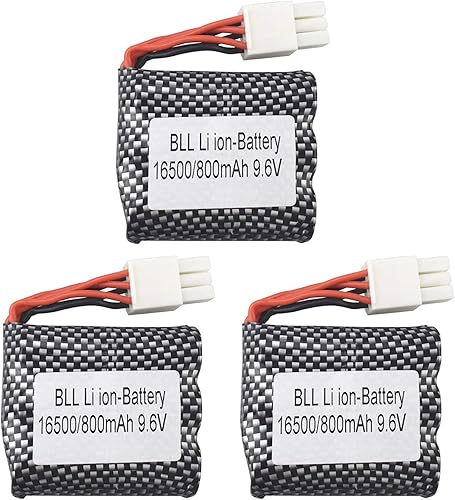 3 unids 9.6 V 800 mAh batería para S911 S912 9115 9116 9120 alta velocidad todoterreno RC coche camión piezas