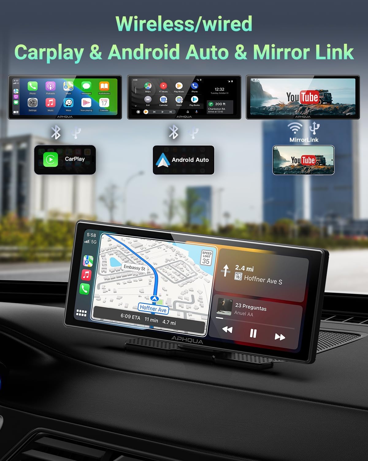 Caracteristicile și funcțiile display-ului CarPlay