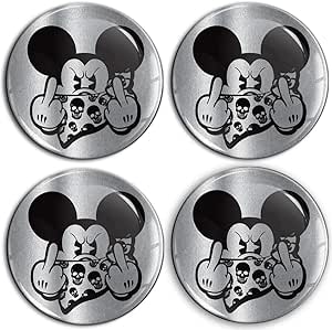 Biomar Labsreg 4 X 60mm Autocollant 3D Silicone Pour CacheMoyeu