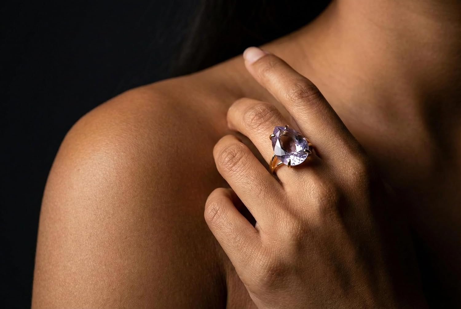 Tanzanite Jewelry Ring - Luxe Round Birthstone Rings for Women - Statement Rings, Engagement Rings, Fashion Rings - Handmade Custom Engraved Ring for Her