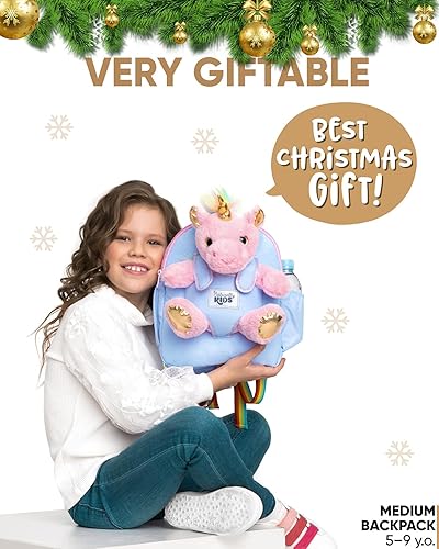 Miniatura 5 de Naturally KIDS Mochila para niños pequeños con juguete de peluche, regalos para niños y niñas