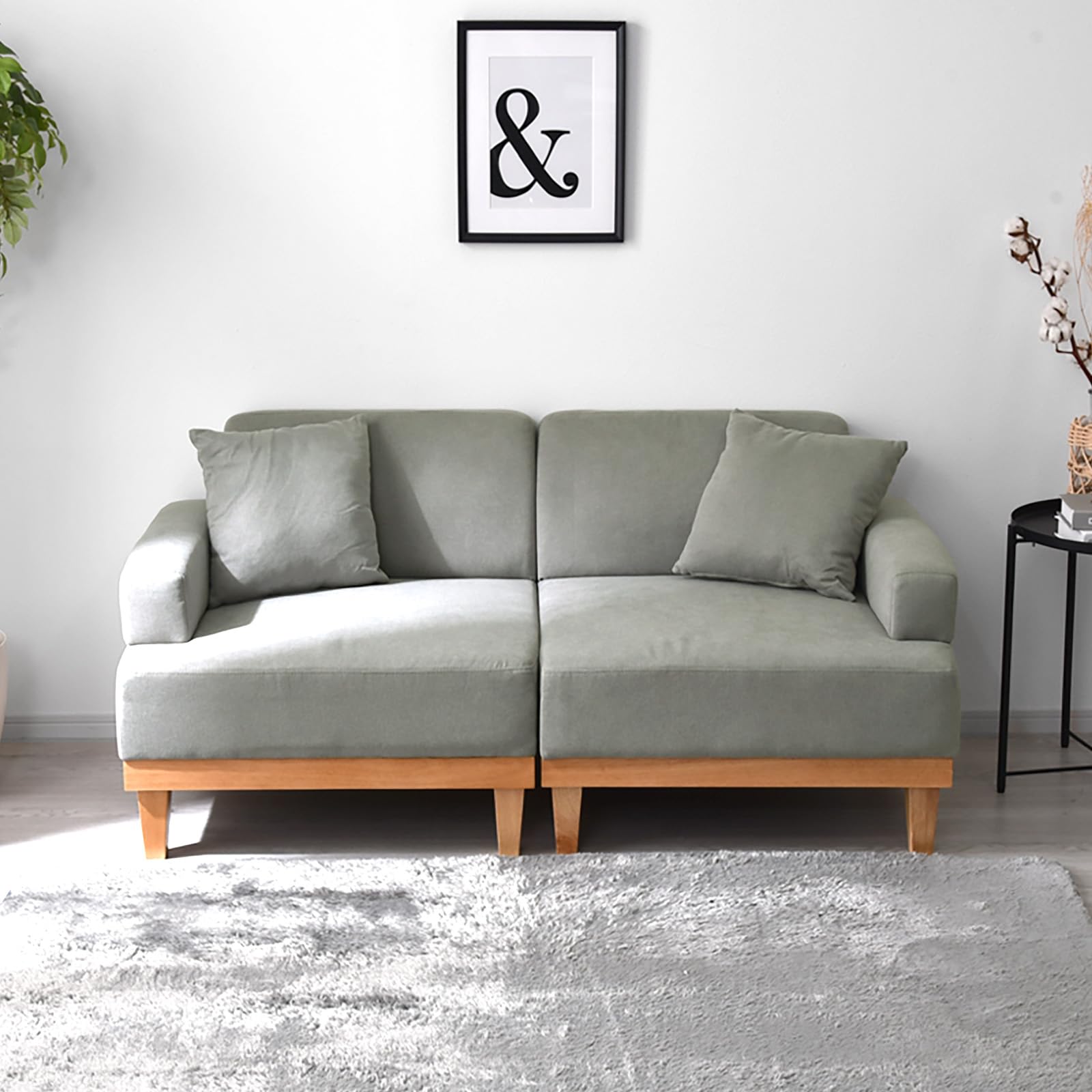 Amazon｜ワイエムワールド ソファ カウチ sofa 2人 掛け 分割