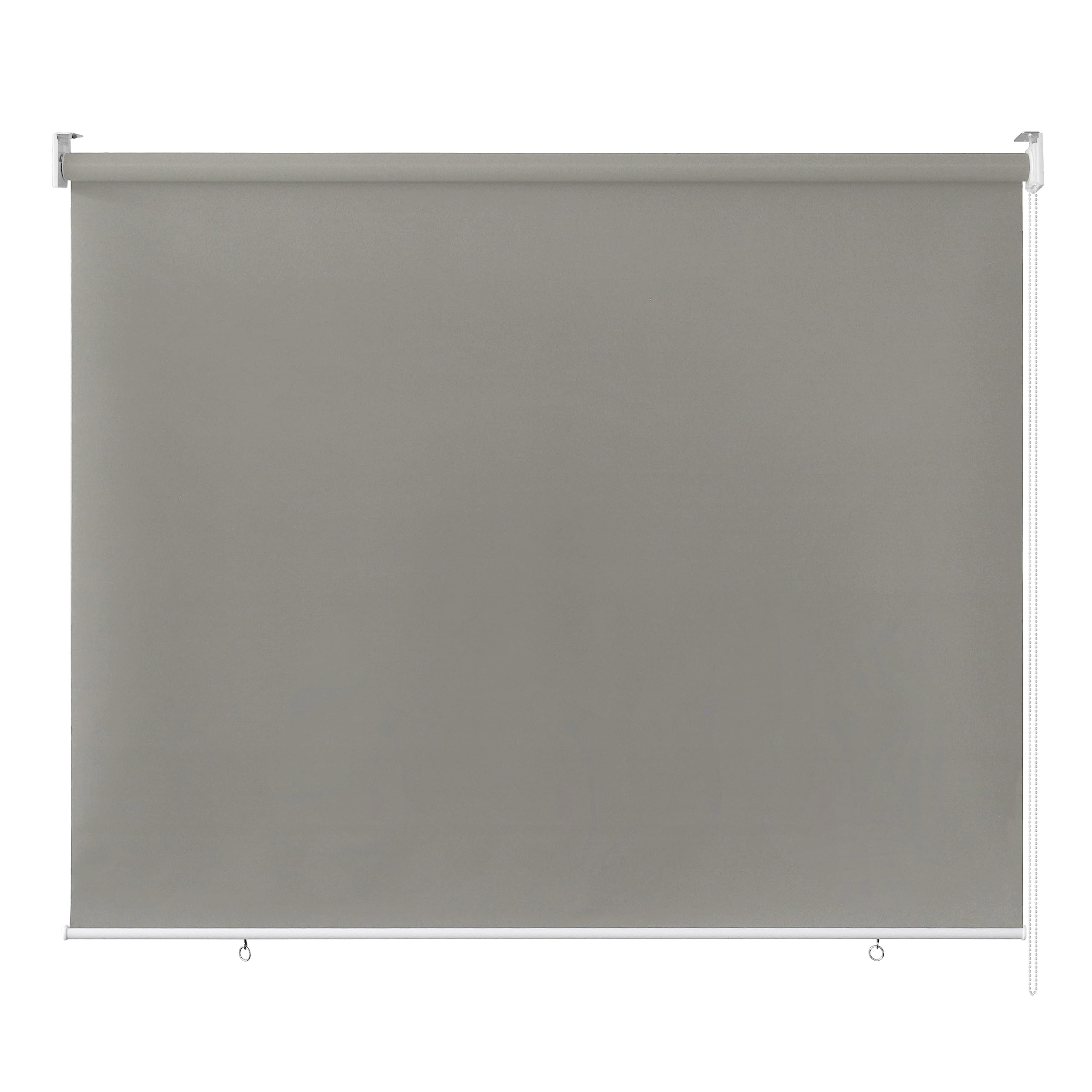 Ventanara Roleta zewnętrzna, 100% nieprzejrzysta, markiza pionowa, roleta balkonowa, ochrona przed wzrokiem, roleta zaciemniająca (210 x 230 cm, szara)