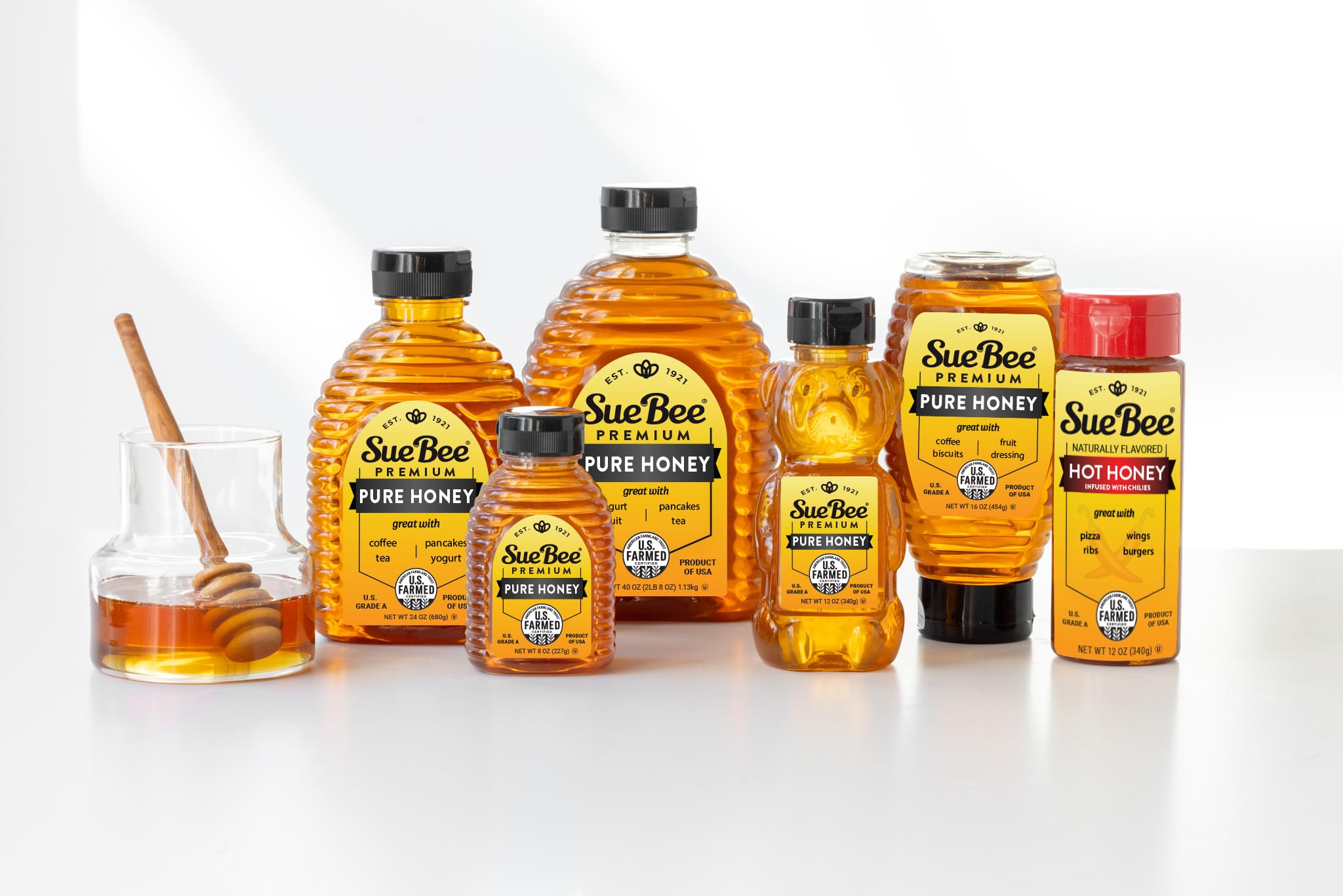 Amazon.com : Sue Bee Pure Premium Honey, Pure Honey, Product of
