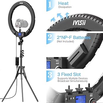 ivisii 撮影用ライト Amazon | IVISII 撮影用ライト 無線制御 LEDビデオライト 2個
